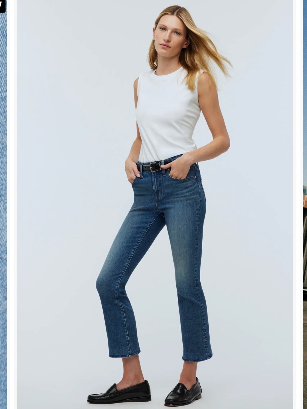 Madewell Kick Out Cropped Ankle Jeans